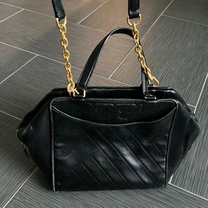 Tory Burch black shoulder bag with crossbody option